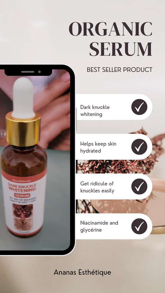 A- SERUM ECLAIRCISSANT POUR MAINS ET PIEDS.