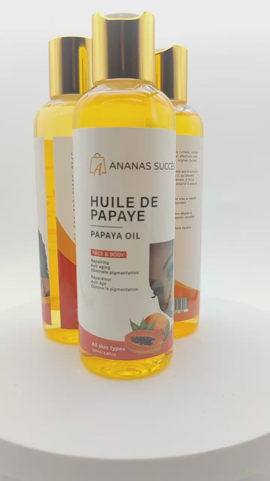 A-HUILES CURCUMA, CAROTTE ET PAPAYE POUR VISAGE ET CORPS 200ml