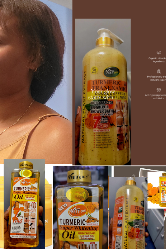 VEET GOLD SHOWER GEL AND TUMERIL OIL 500 ML BODY CORRECTOR